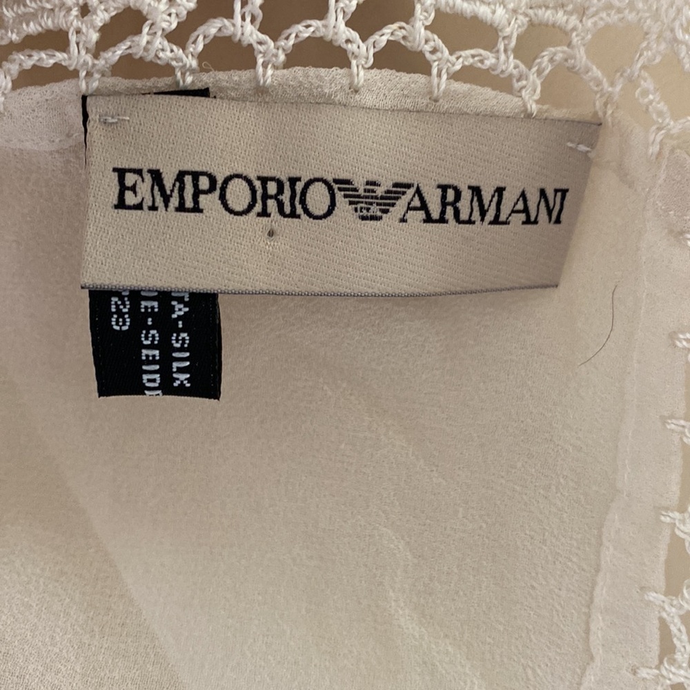 Emporio Armani silk chiffon, pearl and bead shawl. - Picture 3 of 5
